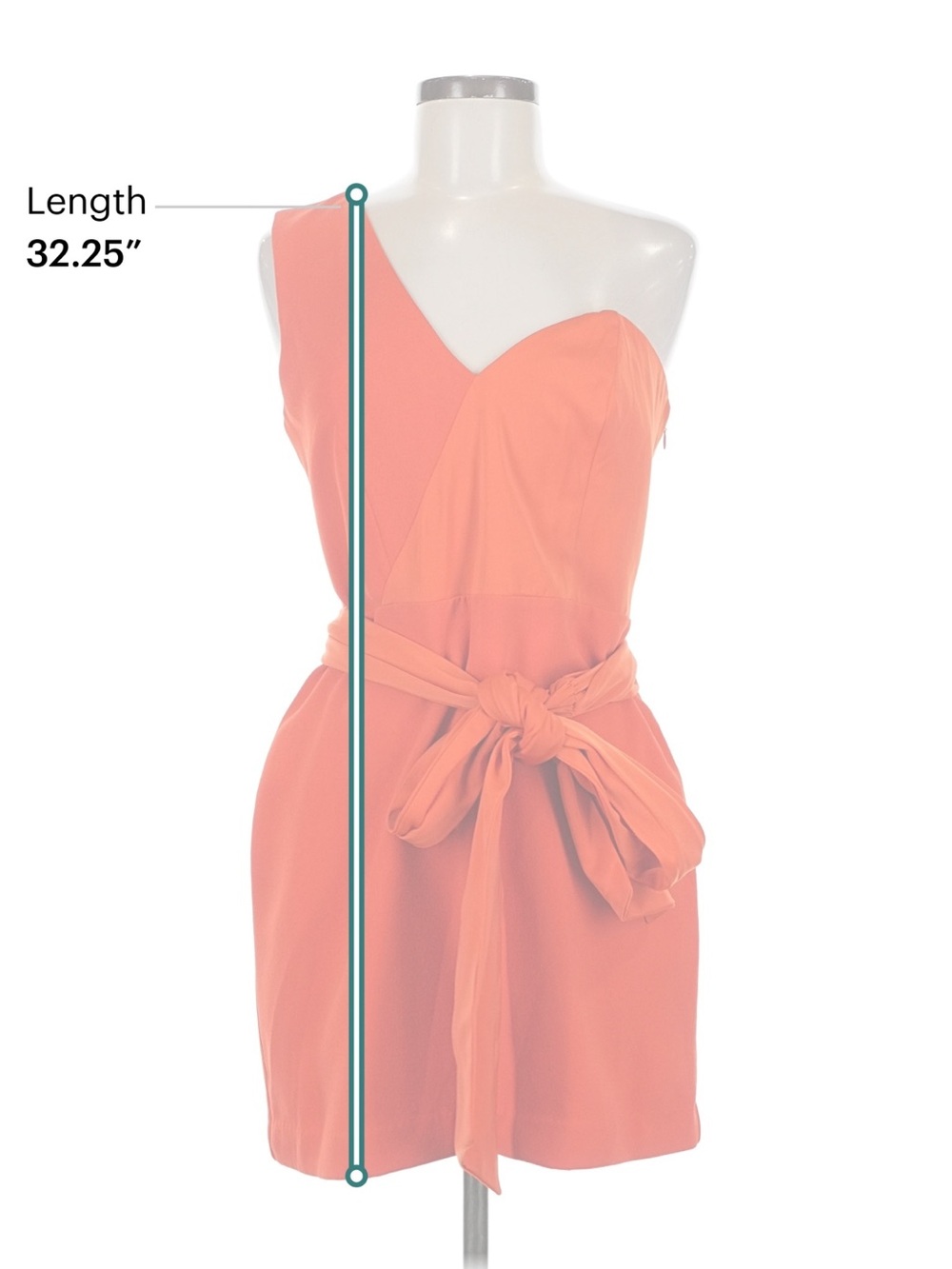 NBD Bright Red-Orange One-Shoulder Mini Dress - Picture 9 of 14